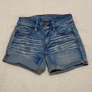 Super Super Stretch Midi Jean Shorts AE - like new